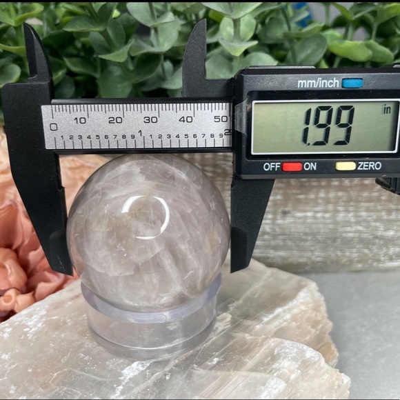 Blue Rose Quartz Sphere - Picture 6 of 6